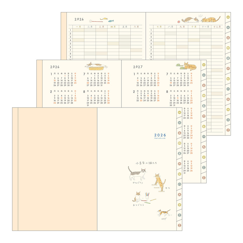 Midori Midori Pocket Diary 2026 B6 Cat