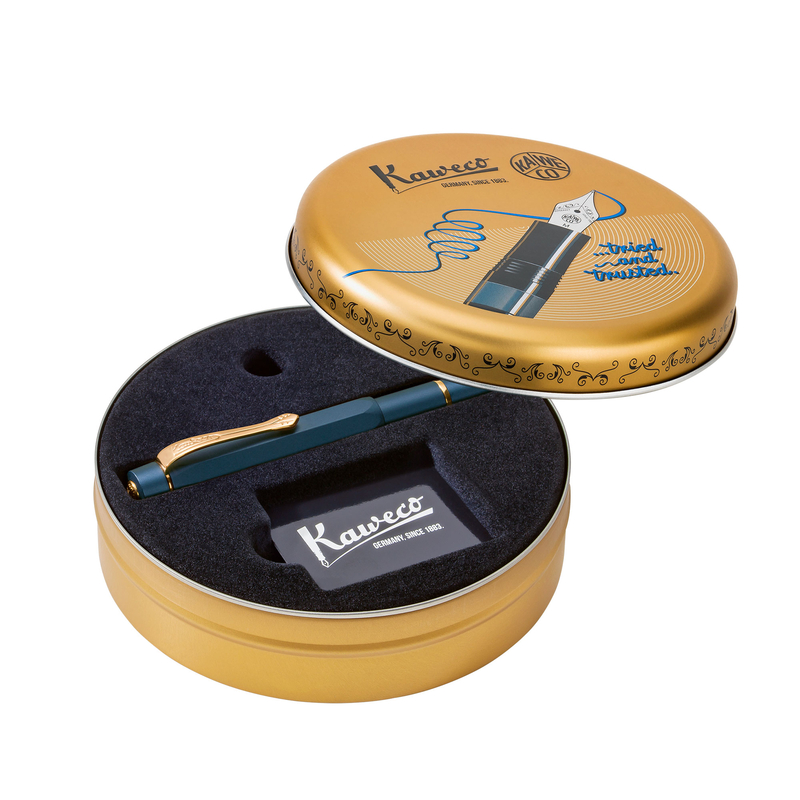 Kaweco Kaweco Sport Piston Filler Solo Fountain Pen Navy & Gold