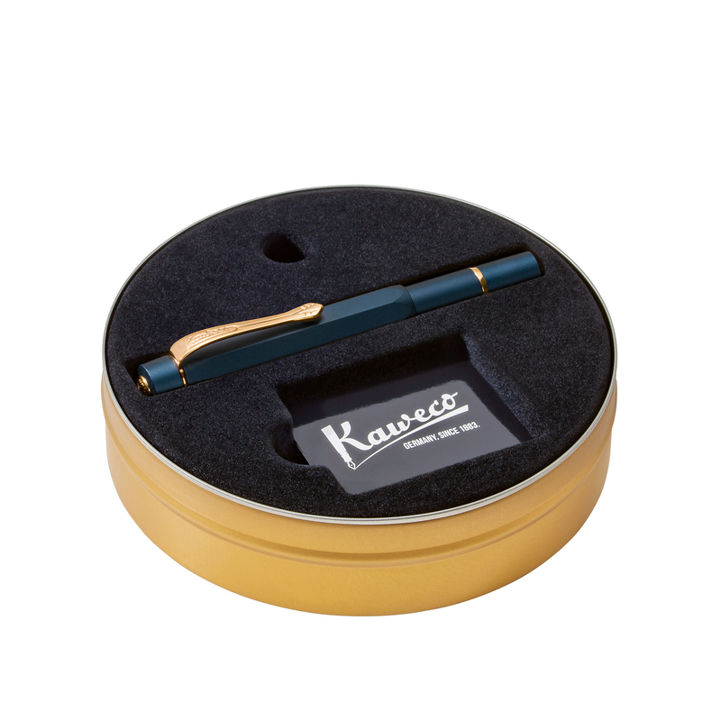 Kaweco Kaweco Sport Piston Filler Solo Penna Stilografica Navy & Oro