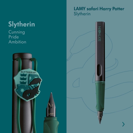 Lamy x Harry Potter Safari Penna Stilografica Slytherin Edizione Speciale