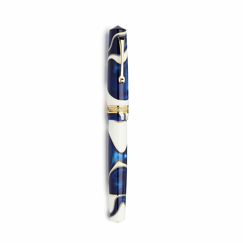 Leonardo Officina Italiana Leonardo Momento Magico Fountain Pen Blue Wave & Gold