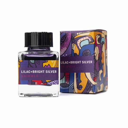 Leonardo Lilac + Bright Silver Inchiostro 40 ml