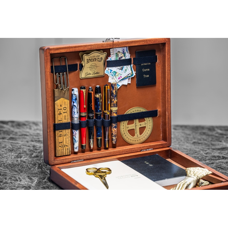Galen Leather Galen Leather The Writing Box Thuja Wood Special Edition