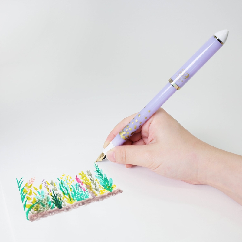 Sailor Sailor Fude De Mannen 30th Anniversary Fountain Pen Confetti Purple