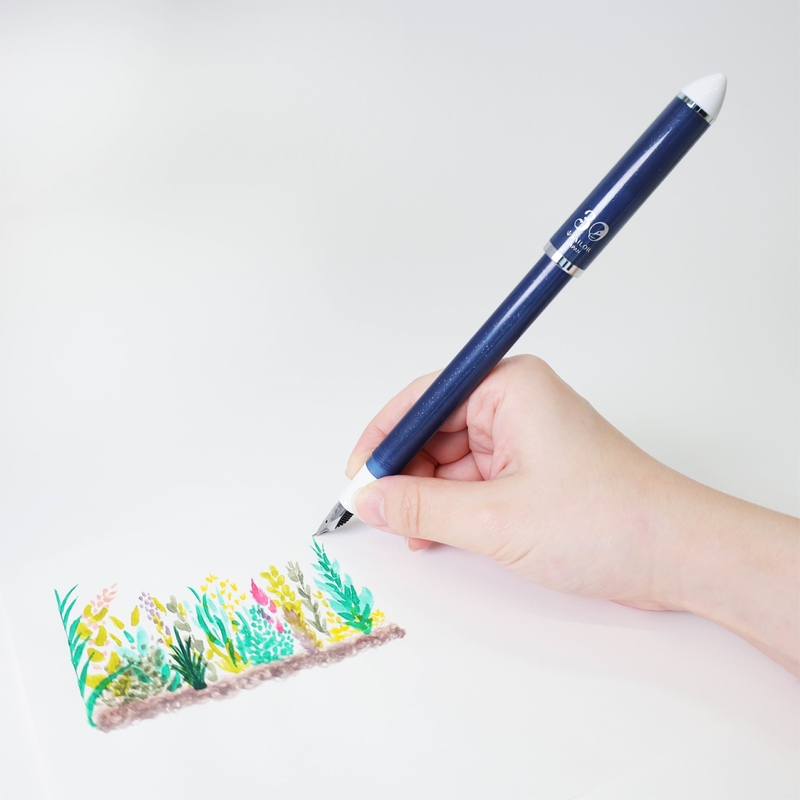 Sailor Sailor Fude De Mannen 30th Anniversary Fountain Pen Dawn Blue