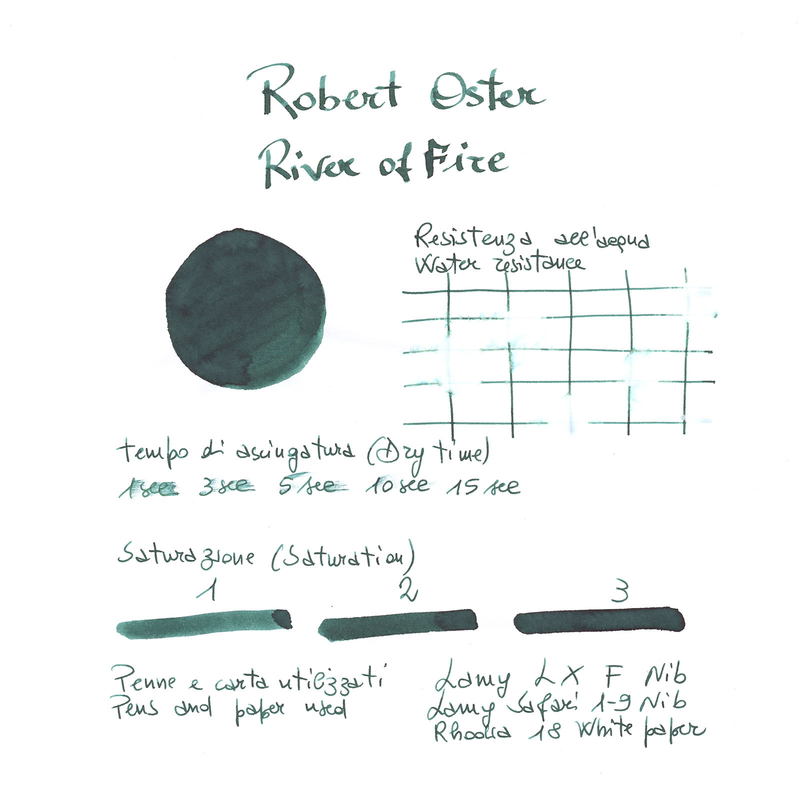 Robert Oster River of Fire Inchiostro 50 ml