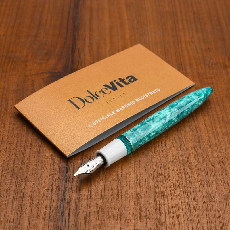 Dolcevita Leonardo x Dolcevita Furore Fountain Pen Smeralda & Rhodium
