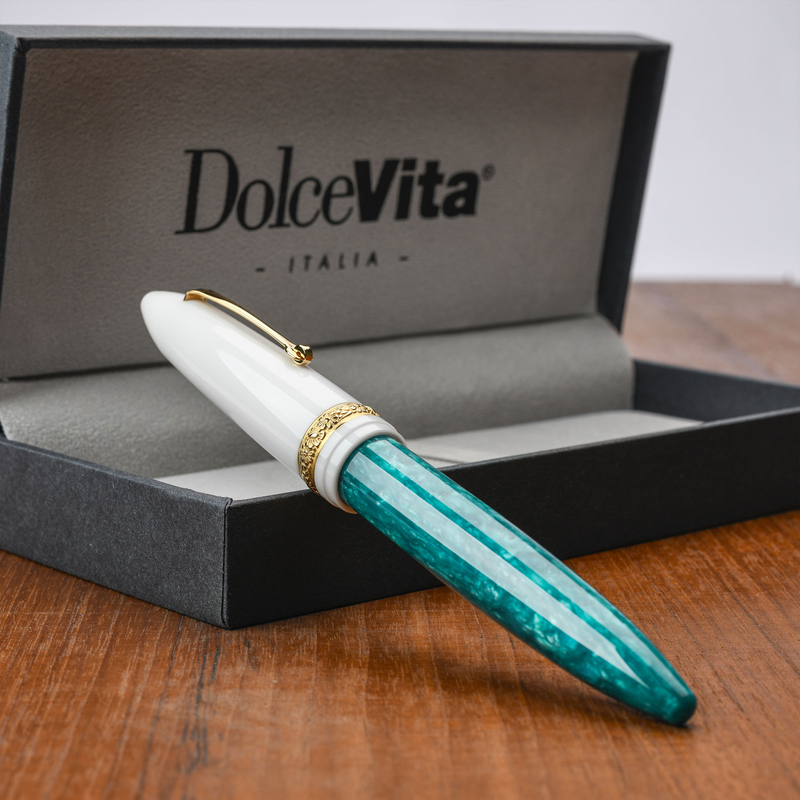 Dolcevita Leonardo x Dolcevita Furore Penna Stilografica Smeralda & Oro