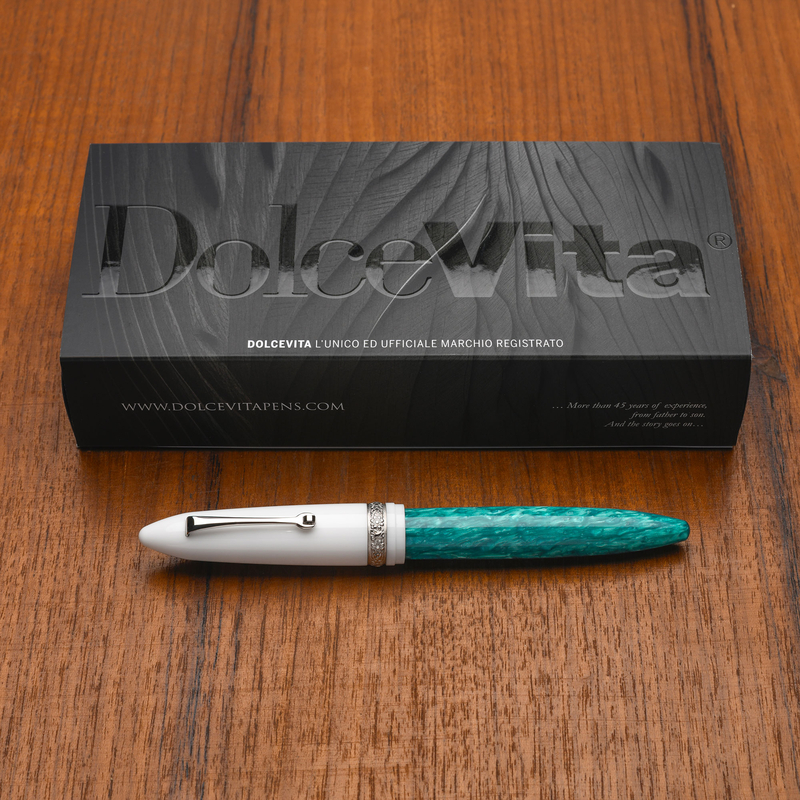 Dolcevita Leonardo x Dolcevita Furore Penna Stilografica Smeralda & Rodio