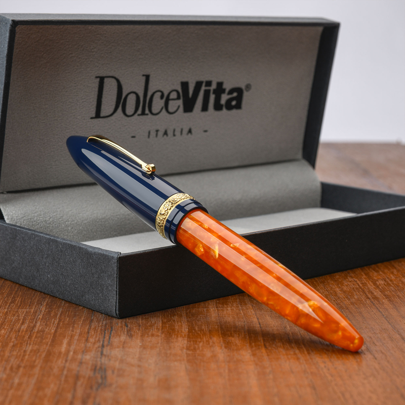 Dolcevita Leonardo x Dolcevita Furore Fountain Pen Parthenope & Gold