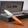 Dolcevita Leonardo x Dolcevita Furore Fountain Pen Terra degli Aranci & Rhodium