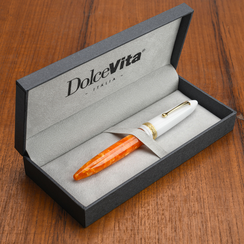Dolcevita Leonardo x Dolcevita Furore Fountain Pen Terra degli Aranci & Gold