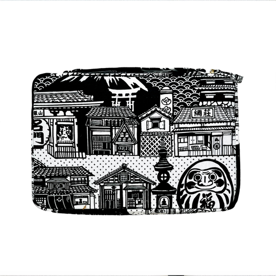 Kyoku Haku Pen Case for 20 Pens Daruma Black