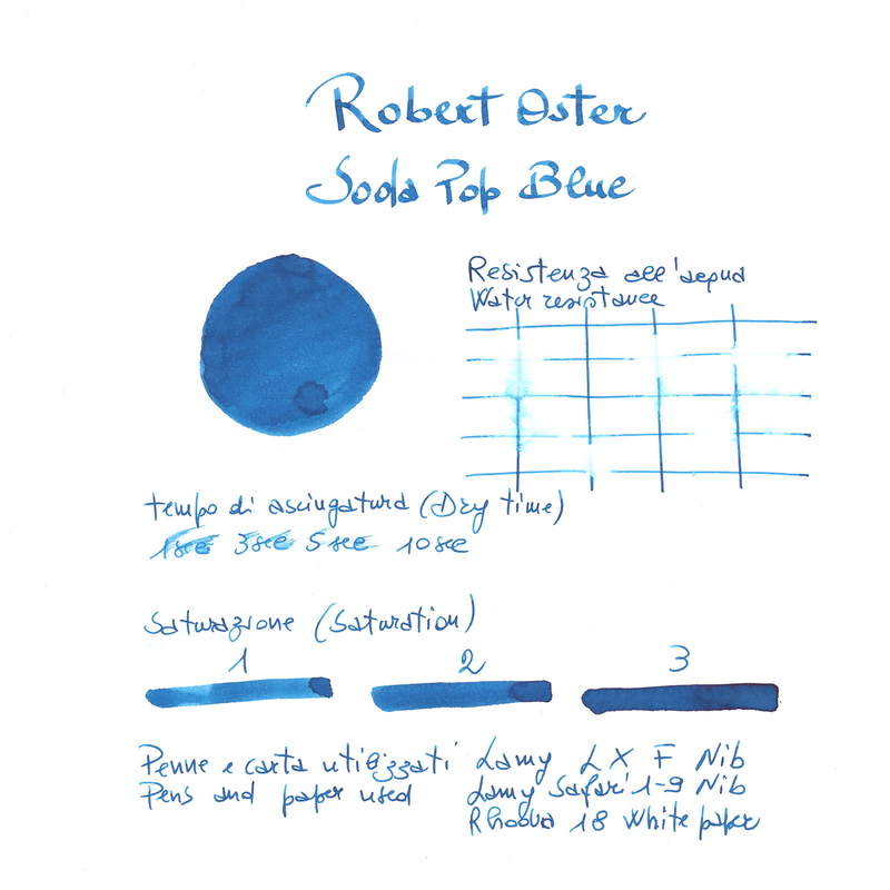Robert Oster Soda Pop Blue Ink Bottle 50 ml