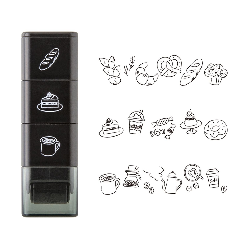 Midori Midori Paintable Stamp Timbro Roller Caffè