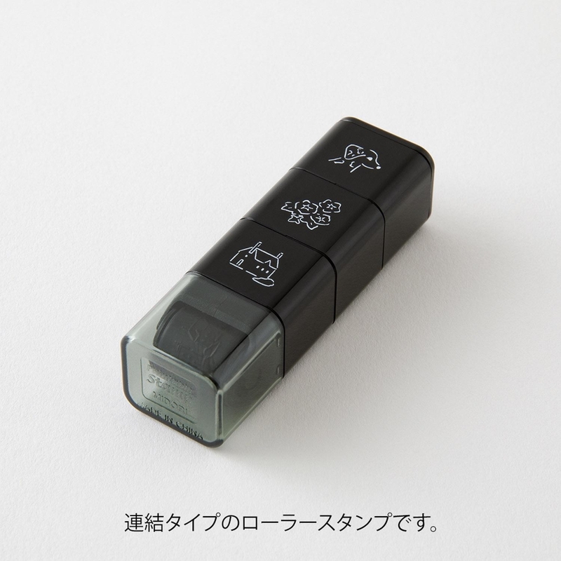 Midori Midori Paintable Stamp Timbro Roller Cani & Paesaggi