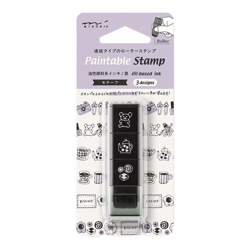 Midori Midori Paintable Stamp Timbro Roller Motif