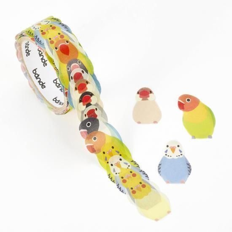Bande Bande Washi Tape Java Sparrow & Parakeet