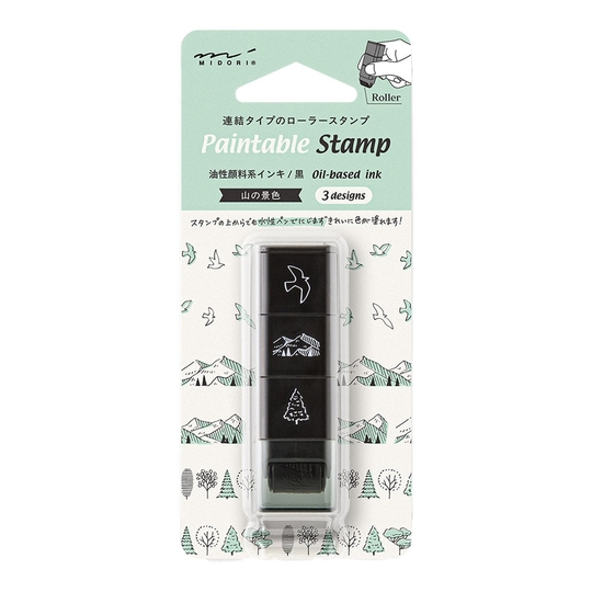 Midori Paintable Stamp Roller Mountain View