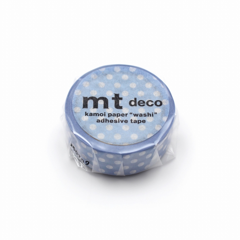 MT Masking Tape MT 1P Dot Washi Tape Light Blue Purple