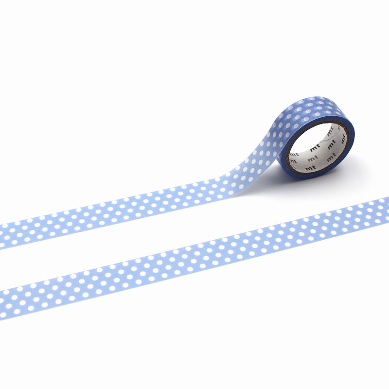 MT Masking Tape MT 1P Dot Washi Tape Light Blue Purple