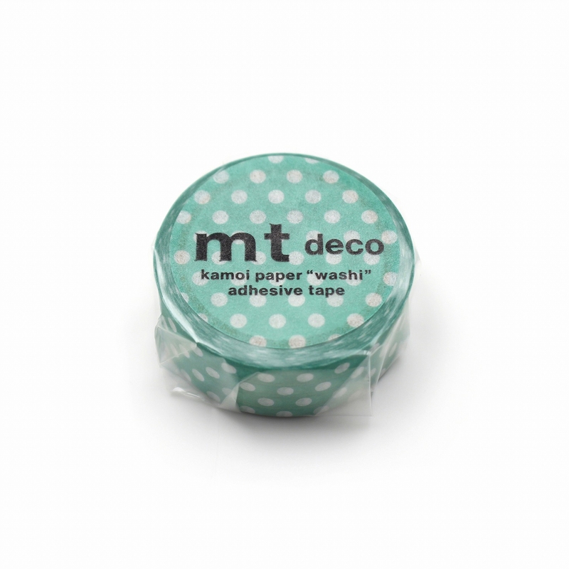MT Masking Tape MT 1P Dot Washi Tape Emerald Green