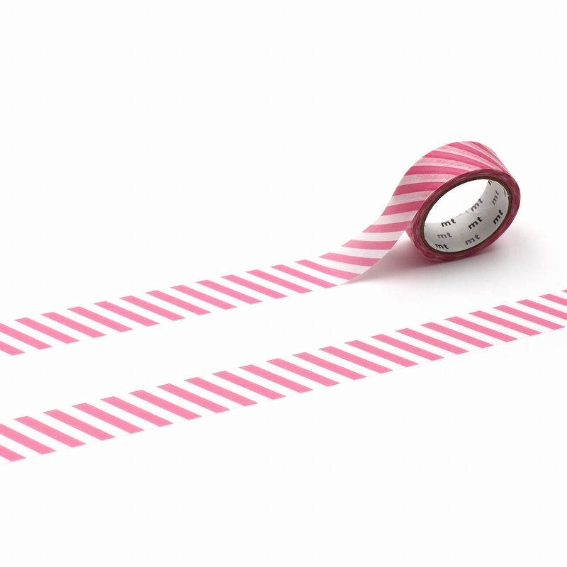 MT Masking Tape MT 1P Stripe Washi Tape Aurora Pink