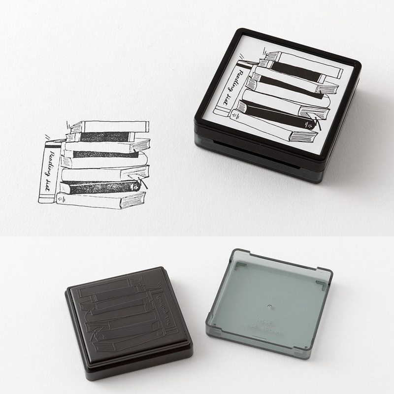 Midori Midori Paintable Stamp Pre-Inked Reading List