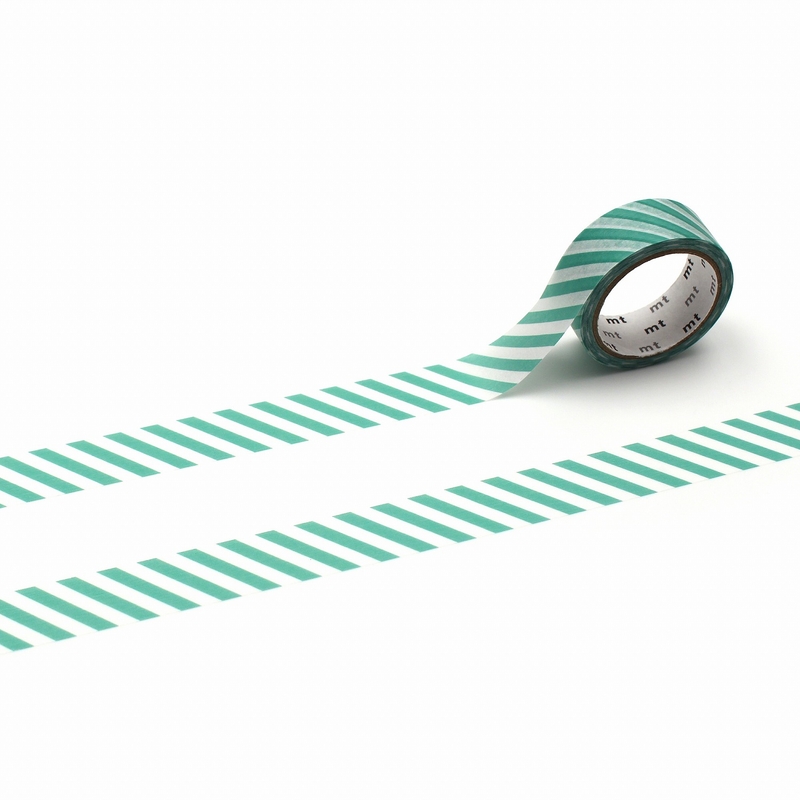 MT Masking Tape MT 1P Stripe Washi Tape Emerald Green