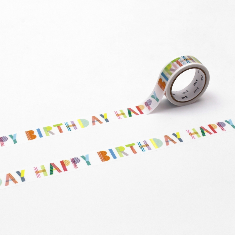 MT Masking Tape MT Ex Washi Tape Happy Birthday