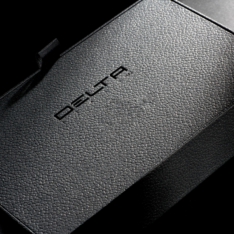 Delta Delta Pen Case for 12 Pens Black