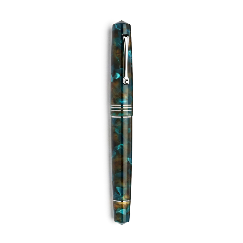 Leonardo Officina Italiana Leonardo Momento Zero Fountain Pen Pausilya & Rhodium 14k