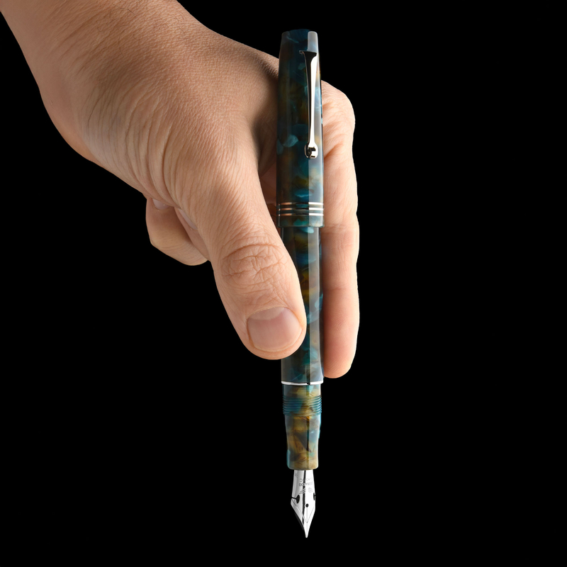 Leonardo Officina Italiana Leonardo Momento Zero Fountain Pen Pausilya & Rhodium 14k