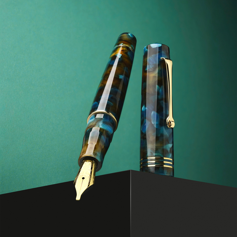 Leonardo Officina Italiana Leonardo Momento Zero Penna Stilografica Pausilya & Oro