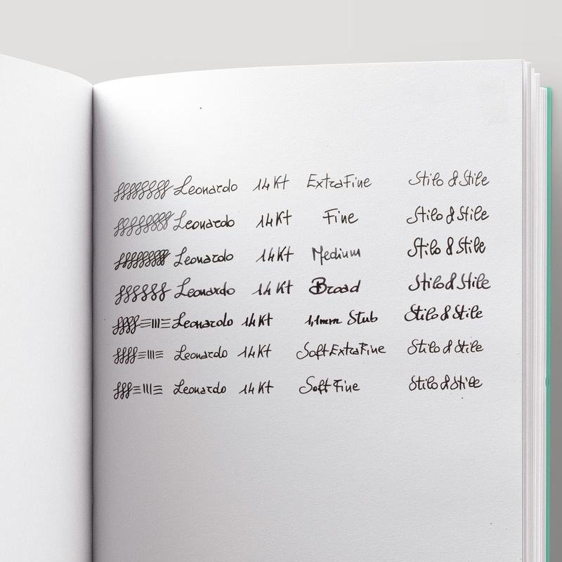 Leonardo Officina Italiana Leonardo Momento Zero Penna Stilografica Corricella & Rodio 14k