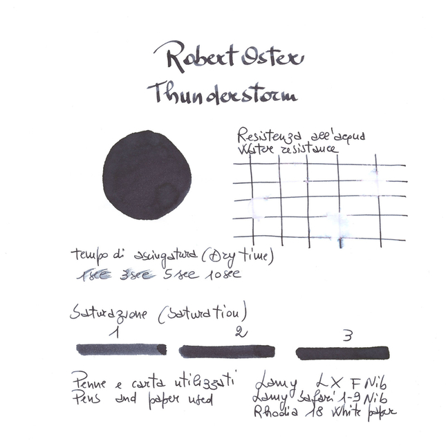 Robert Oster Thunderstorm Inchiostro 50 ml