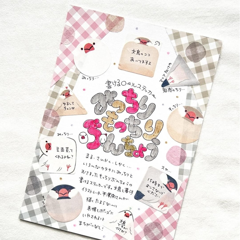 Bande Bande Washi Tape Adesivo in Rotolo Scrivibile Piccoli Uccelli