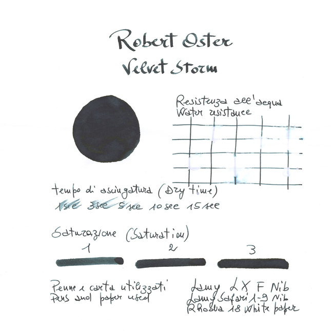 Robert Oster Velvet Storm Ink Bottle 50 ml