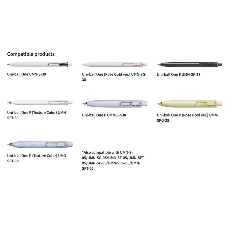 Uni Uni-ball One UMR-38S Refill Penna Gel 0.38 mm