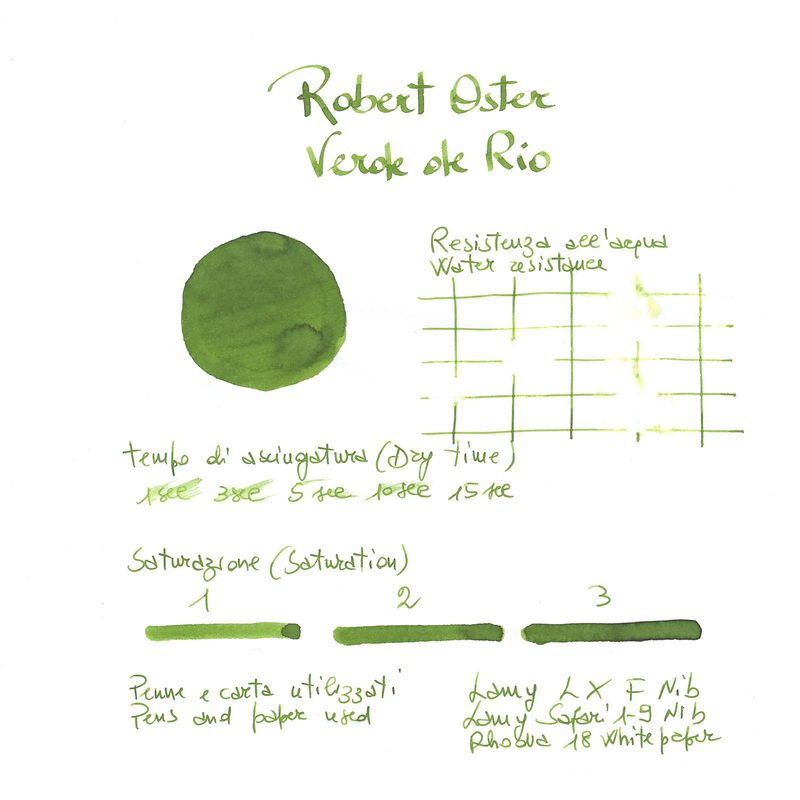 Robert Oster Verde de Rio Ink Bottle 50 ml
