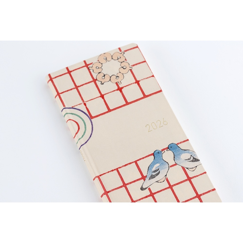 Hobonichi Hobonichi Techo Weeks Unsodo: Bijutsukai (Blue Pigeons) Agenda 2026 Settimanale Spring