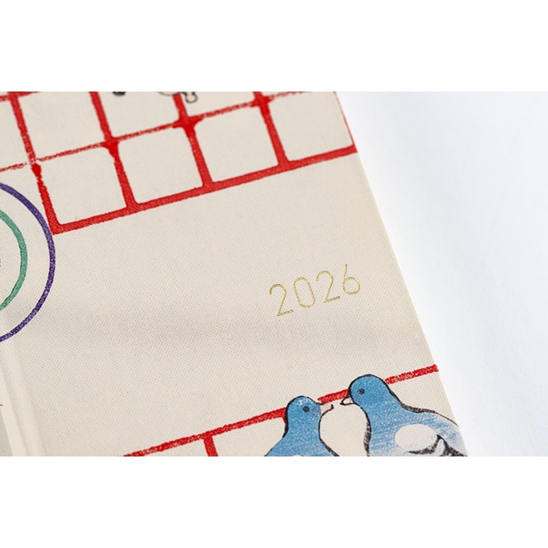 Hobonichi Hobonichi Techo Weeks 2026 Unsodo: Bijutsukai (Blue Pigeons) Spring