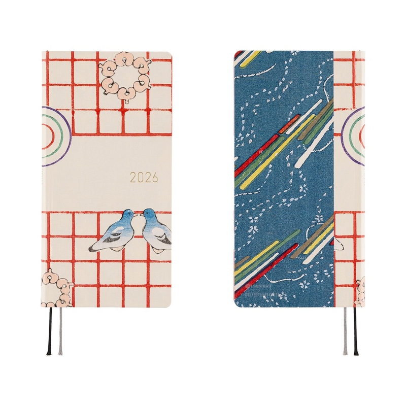 Hobonichi Hobonichi Techo Weeks 2026 Unsodo: Bijutsukai (Blue Pigeons) Spring
