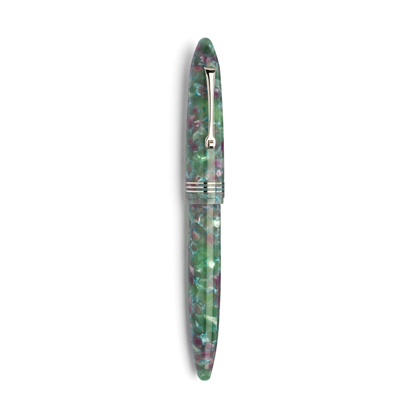 Leonardo Officina Italiana Leonardo Officina Italiana Furore Fountain Pen Aquapetra & Rhodium 14 KT
