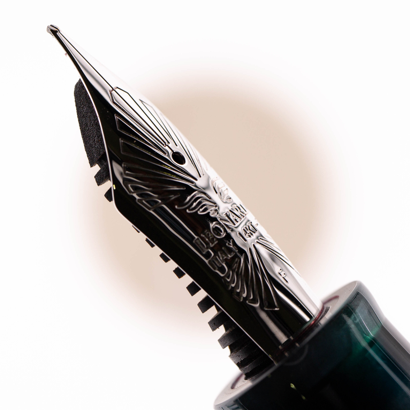 Leonardo Officina Italiana Leonardo Officina Italiana Furore Fountain Pen Aquapetra & Rhodium 14 KT