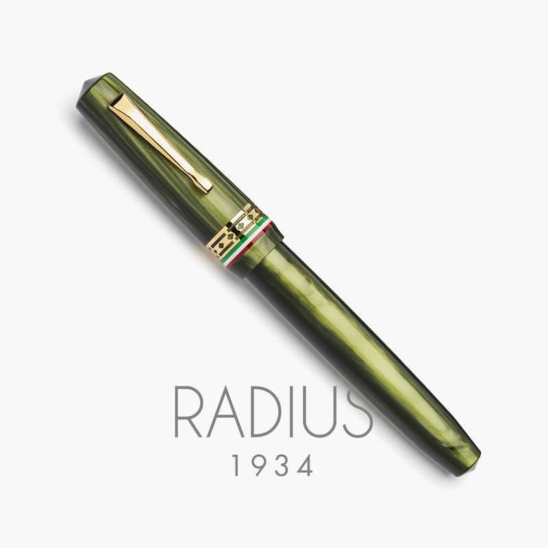 Radius Radius Settimo Fountain Pen Italia Green & Gold Limited Edition