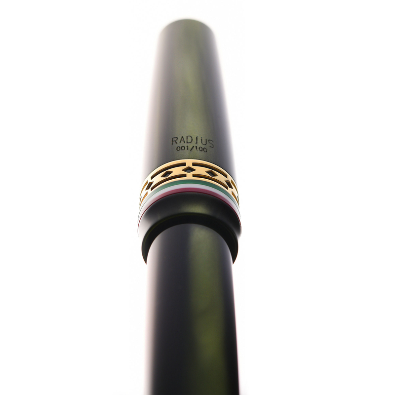 Radius Radius Settimo Fountain Pen Italia Green & Rhodium Limited Edition