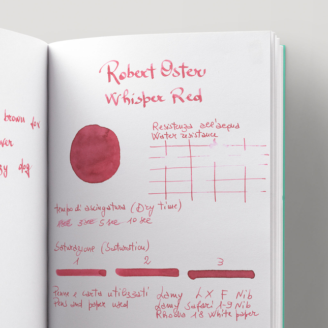 Robert Oster Whisper Red Ink Bottle 50 ml