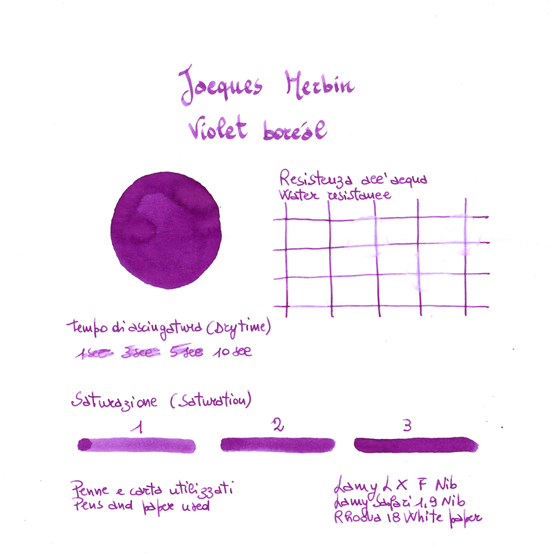 J. Herbin Jacques Herbin Violet Boréal Ink Bottle 15 ml