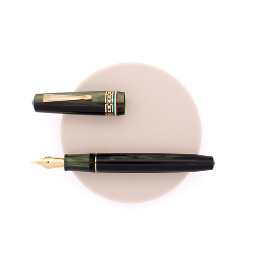 Radius Settimo Penna Stilografica Italia Verde & Oro Edizione Limitata